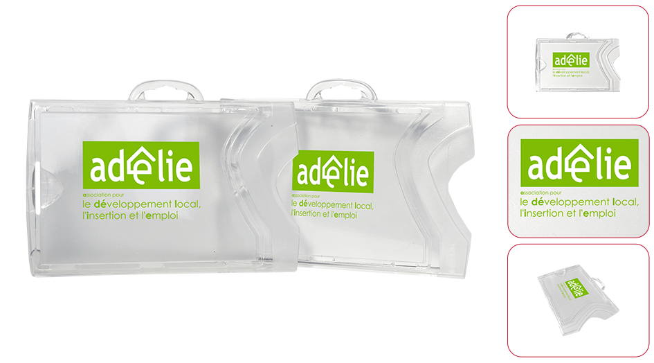 Custom Adélie rigid badge holder